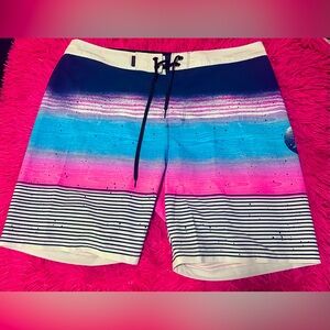 Hurley men’s Blue and Red Board Shorts size 32 *** SALE*** Saying Goodbye Sale…